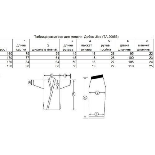 Добок Ultra Daedo ТА 20053
