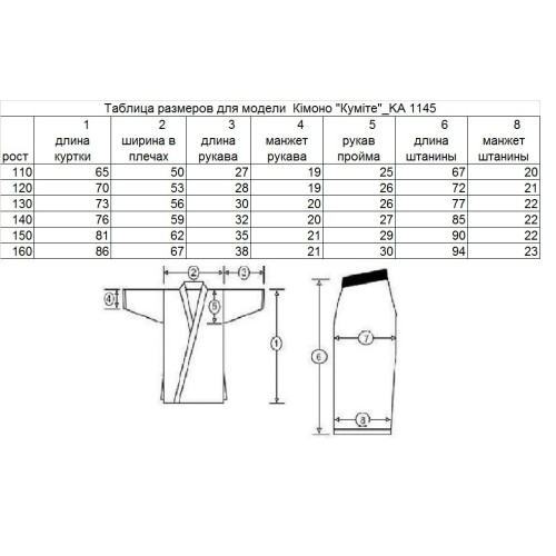 Кімоно “Kumite” Competition Karategi KA1145